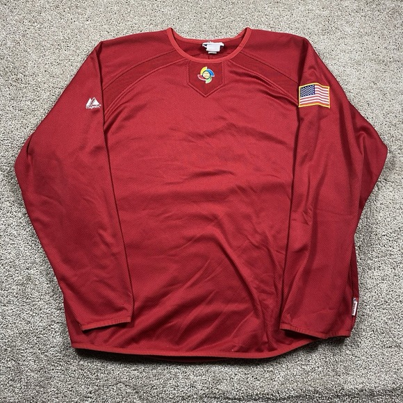Majestic Other - Majestic World Baseball Classic Pullover Men's 2XL XXL WBC Dugout Red MLB USA